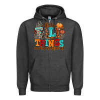 Charcoal Heather all the fall thıngs or whatever Zipper Hoodie - AdoDesignShop