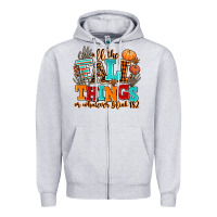 Heather Grey all the fall thıngs or whatever Zipper Hoodie - AdoDesignShop