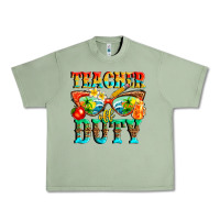 Oil Green teacher off duty Urban Heavy Tee - texasbilliewilder