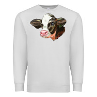 Dove Grey holstein calf face Premium Sweatshirt - LillyAllenDesigns