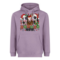Lavender ho ho ho heifer christmas heifers Heavyweight Hoodie - Jasminsmagicworld