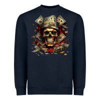 Navy bad money Heavyweight Sweatshirt - Unal Design