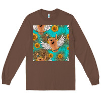 Chestnut rock n roll hands seamless pattern Long Sleeve Tee - HRA Design Shop
