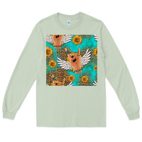 Matcha rock n roll hands seamless pattern Long Sleeve Tee - HRA Design Shop