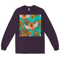 Plum rock n roll hands seamless pattern Long Sleeve Tee - HRA Design Shop