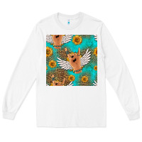 White rock n roll hands seamless pattern Long Sleeve Tee - HRA Design Shop
