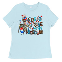Baby Blue dead inside but its freedom Ladies Tee - AdoDesignShop