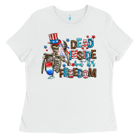 White dead inside but its freedom Ladies Tee - AdoDesignShop