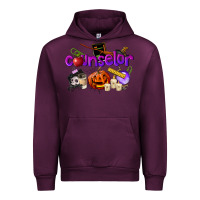 Mauve Wine Counselor Halloween Urban Hoodie - LillyAllenDesigns