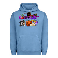 Pigment Pebble Blue Counselor Halloween Urban Hoodie - LillyAllenDesigns