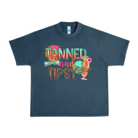 Midnight Navy tanned and tipsy Urban Heavy Tee - texasbilliewilder