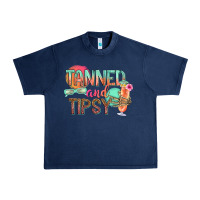 Navy tanned and tipsy Urban Heavy Tee - texasbilliewilder