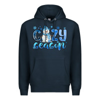 Navy cozy season Premium Hoodie - MaliasSmallBusiness