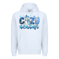 White cozy season Premium Hoodie - MaliasSmallBusiness