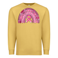Antique Gold breast cancer awareness rainbow Premium Sweatshirt - Jasminsmagicworld