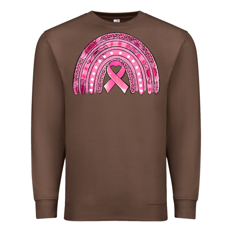 Breast Cancer Awareness Rainbow Premium Sweatshirt by Jasminsmagicworld | Teevron