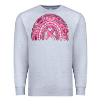 Heather Grey breast cancer awareness rainbow Premium Sweatshirt - Jasminsmagicworld