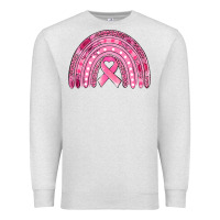 Oatmeal Heather breast cancer awareness rainbow Premium Sweatshirt - Jasminsmagicworld