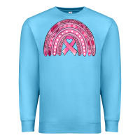 Ocean Blue breast cancer awareness rainbow Premium Sweatshirt - Jasminsmagicworld