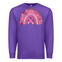 Purple breast cancer awareness rainbow Premium Sweatshirt - Jasminsmagicworld