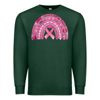 Sports Green breast cancer awareness rainbow Premium Sweatshirt - Jasminsmagicworld