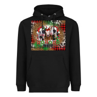 Black ho ho ho heifer Christmas heifers Heavyweight Hoodie - Jasminsmagicworld