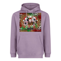 Lavender ho ho ho heifer Christmas heifers Heavyweight Hoodie - Jasminsmagicworld