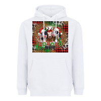 White ho ho ho heifer Christmas heifers Heavyweight Hoodie - Jasminsmagicworld