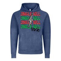 Vintage Denim jingle bell rock Vintage Hoodie - MaliasSmallBusiness