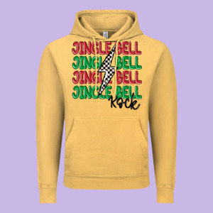 Jingle Bell Rock Vintage Hoodie Designed By Maliassmallbusiness