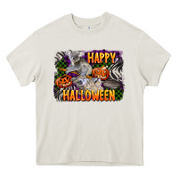 Cream happy halloween koala Heavy Core Tee - LillyAllenDesigns