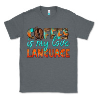 Charcoal Heather coffee is my love language Classic Tee - HRA Design Shop