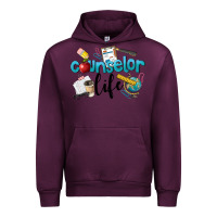 Mauve Wine Counselor Life Urban Hoodie - LillyAllenDesigns