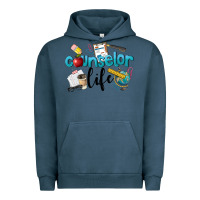 Pigment Midnight Navy Counselor Life Urban Hoodie - LillyAllenDesigns