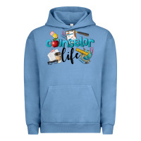 Pigment Pebble Blue Counselor Life Urban Hoodie - LillyAllenDesigns