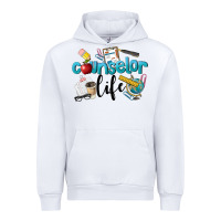 White Counselor Life Urban Hoodie - LillyAllenDesigns