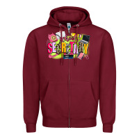 Burgundy school secretary Zipper Hoodie - AdoDesignShop