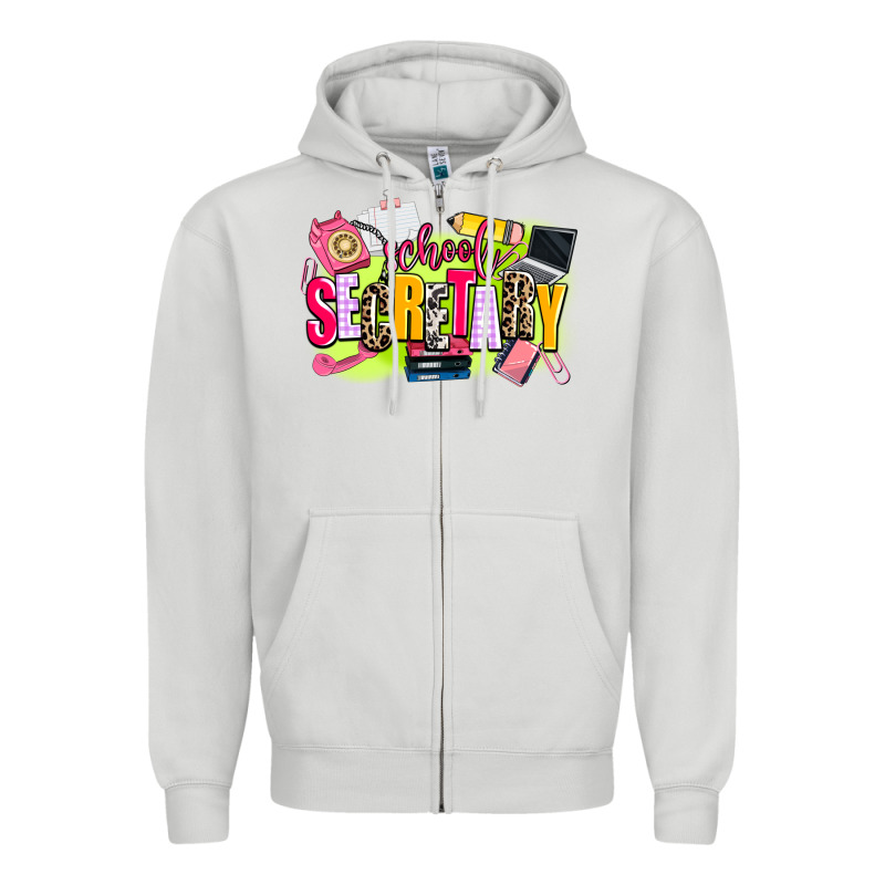 School Secretary Zipper Hoodie by AdoDesignShop | Teevron