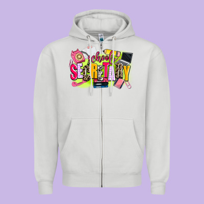 School Secretary Zipper Hoodie Designed By Adodesignshop