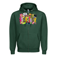 Sports Green school secretary Zipper Hoodie - AdoDesignShop