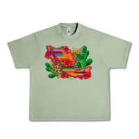 Oil Green mexico map Urban Heavy Tee - Zillion Design Studio