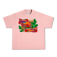 Salmon mexico map Urban Heavy Tee - Zillion Design Studio