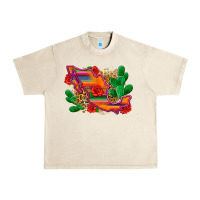 Sandshell mexico map Urban Heavy Tee - Zillion Design Studio