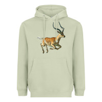 Matcha Impala Antelope Illustrations Heavyweight Hoodie - LillyAllenDesigns