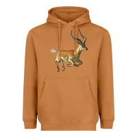 Meerkat Impala Antelope Illustrations Heavyweight Hoodie - LillyAllenDesigns