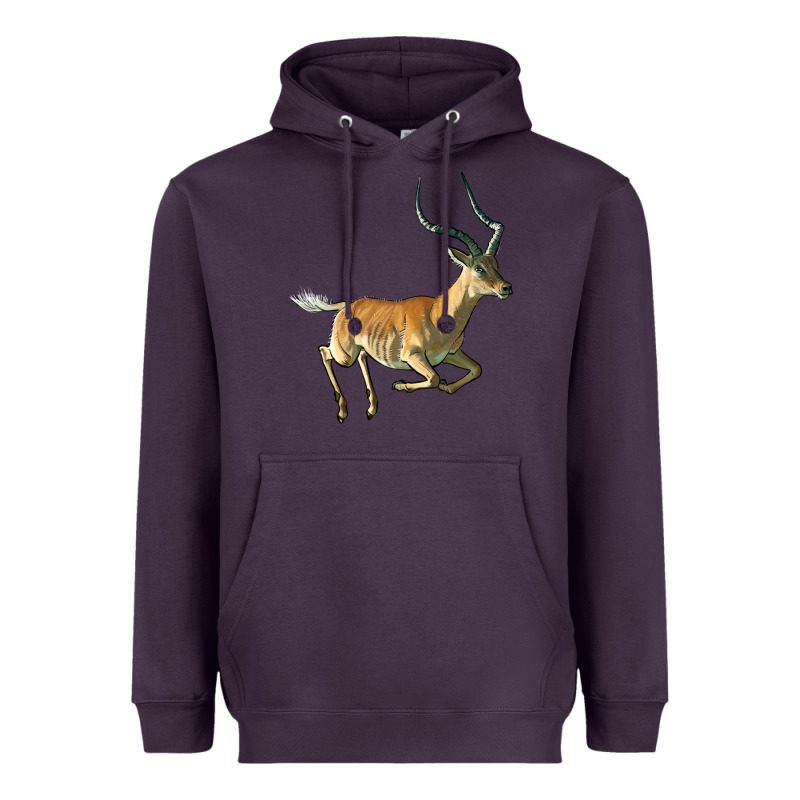 Impala Antelope Illustrations Heavyweight Hoodie by LillyAllenDesigns | Teevron