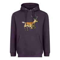 Plum Impala Antelope Illustrations Heavyweight Hoodie - LillyAllenDesigns