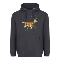 Smoke Impala Antelope Illustrations Heavyweight Hoodie - LillyAllenDesigns