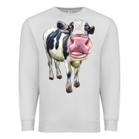 Dove Grey Cute Holstein Premium Sweatshirt - LillyAllenDesigns