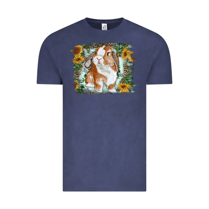 Bunny With Flower Leopard Vintage Tee by RanaPortraitStore | Teevron